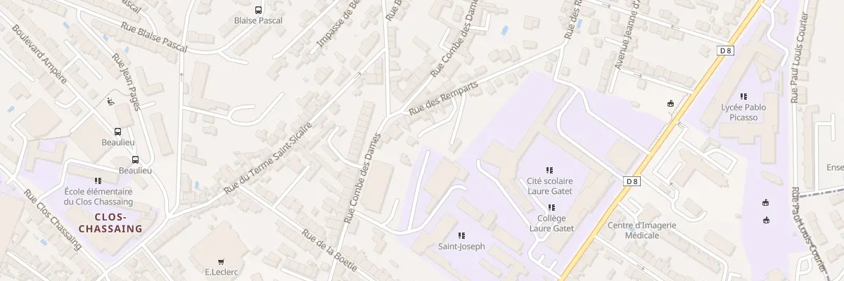 Plan du 12B Rue des Remparts à Périgueux