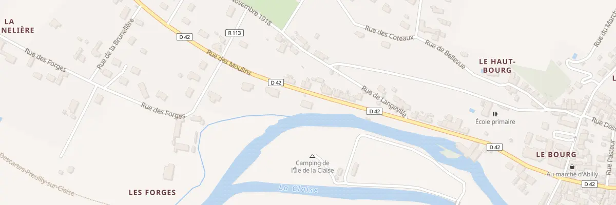 Plan du 9 Rue des Moulins à Abilly