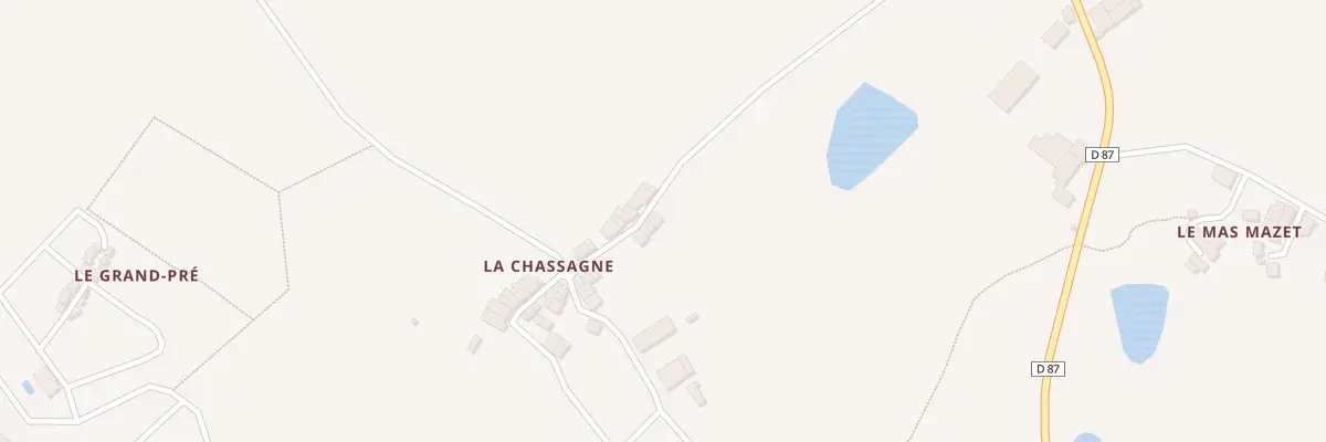 Plan du 5162 La Chassagne à Videix
