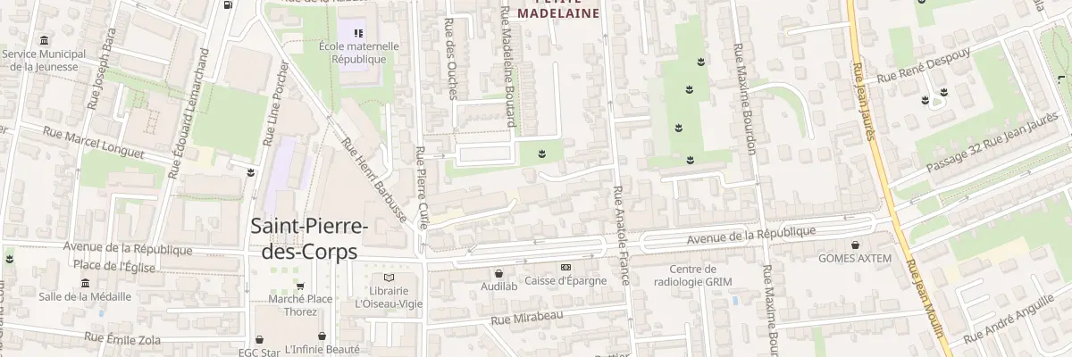 Plan du 33 Rue Anatole France à Saint-Pierre-des-Corps