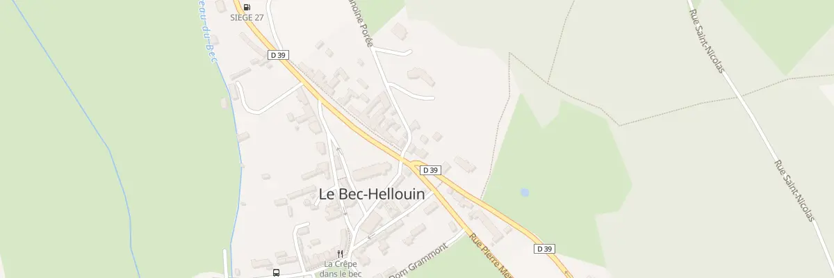 Plan du 1 Rue Guillaume de la Tremblaye au Bec-Hellouin