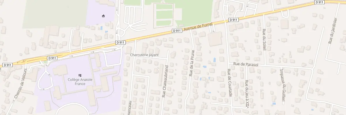 Plan du 11 Rue Chateaubriand à Villeneuve-sur-Lot