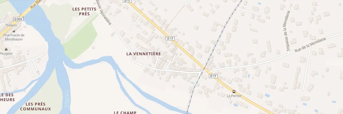 Plan du 23 Rue de la Basse Vennetiére à Montbazon