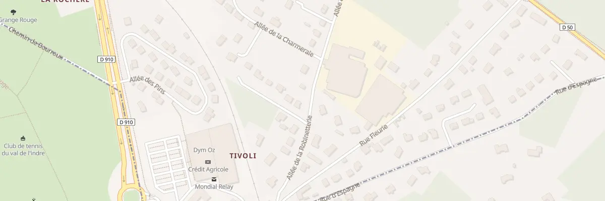 Plan du 23 All de la Robinetterie à Veigné