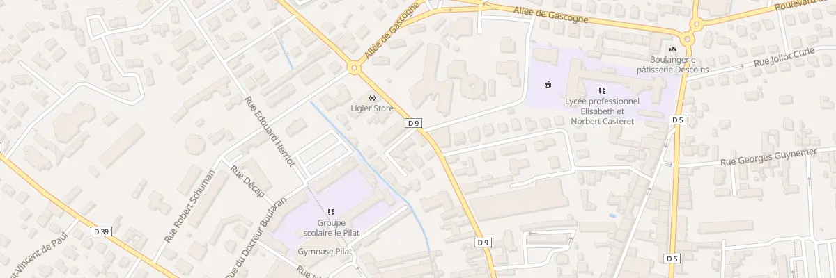 Plan du 39T Av de Boulogne à Saint-Gaudens