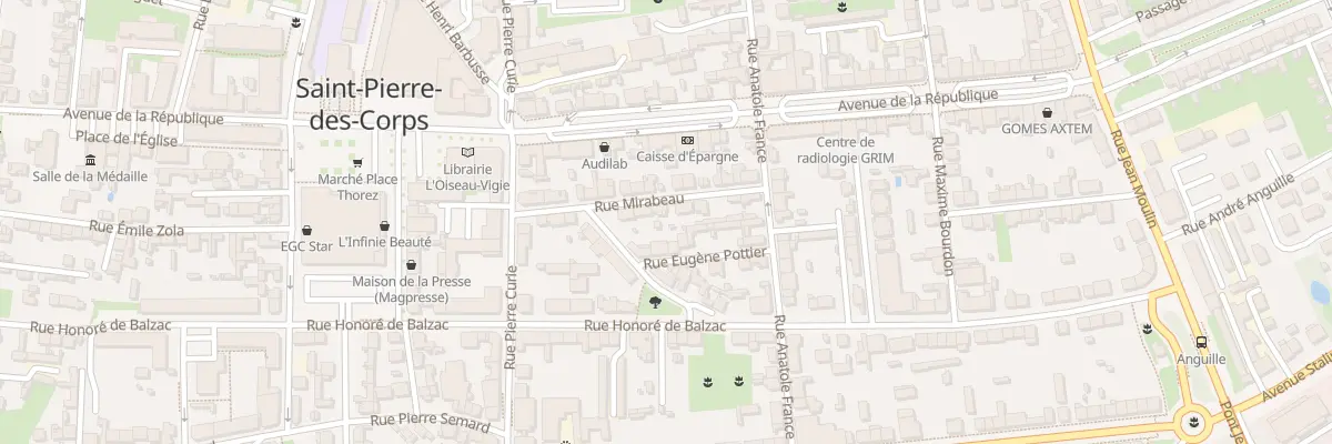Plan du 15 Rue Mirabeau à Saint-Pierre-des-Corps