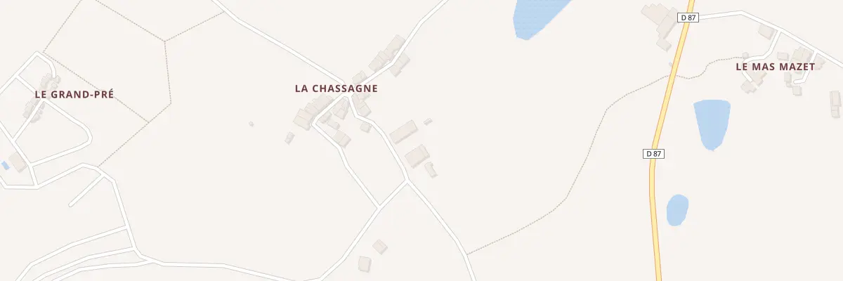 Plan du 5154 La Chassagne à Videix