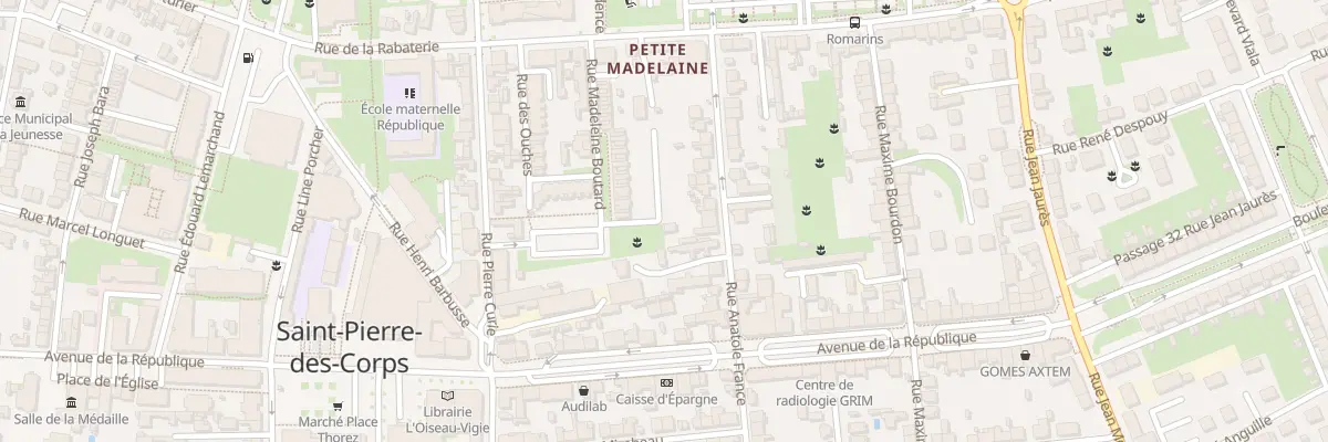 Plan du 25 Rue Anatole France à Saint-Pierre-des-Corps