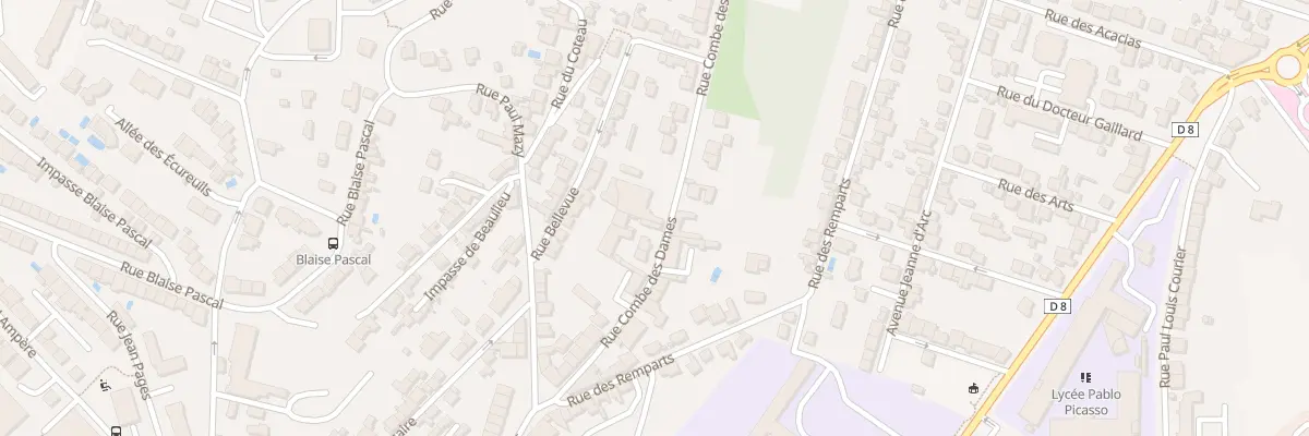 Plan du 91T Rue Combe des Dames à Périgueux