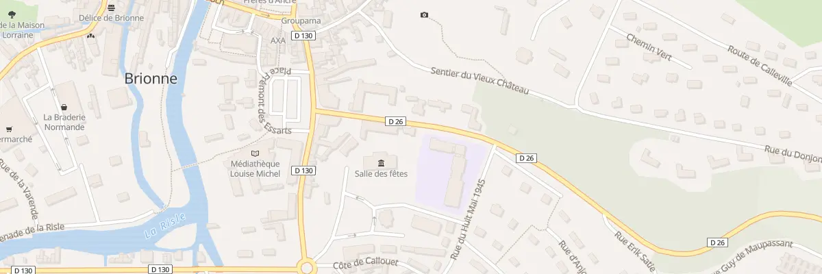 Plan du 2 Rue du Marechal Leclerc à Brionne