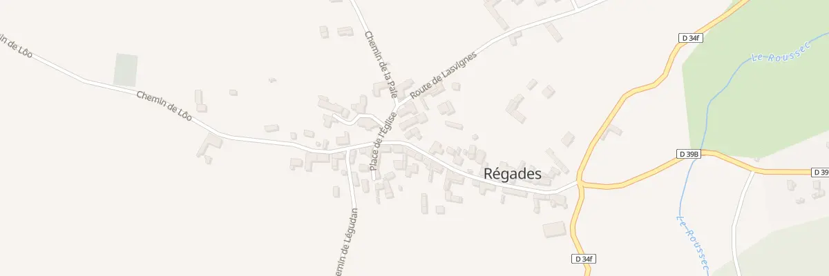 Plan du 11 Le Village à Régades