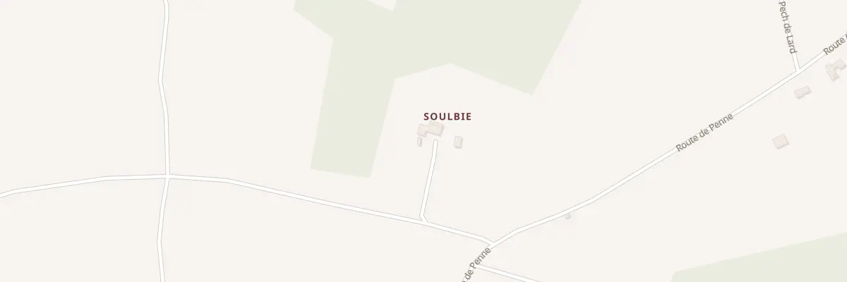Plan du 885 Rte de Penne à Saint-Antoine-de-Ficalba