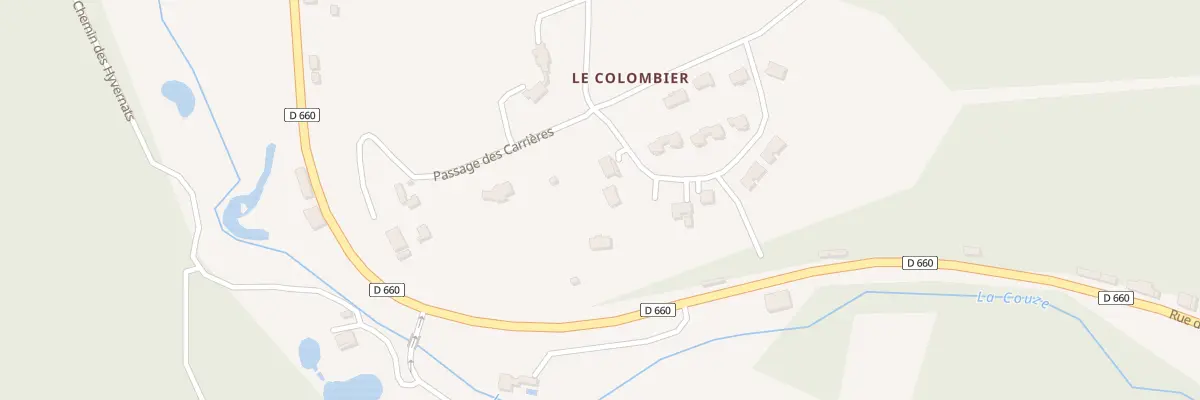 Plan du 9999 Le Colombier à Bayac