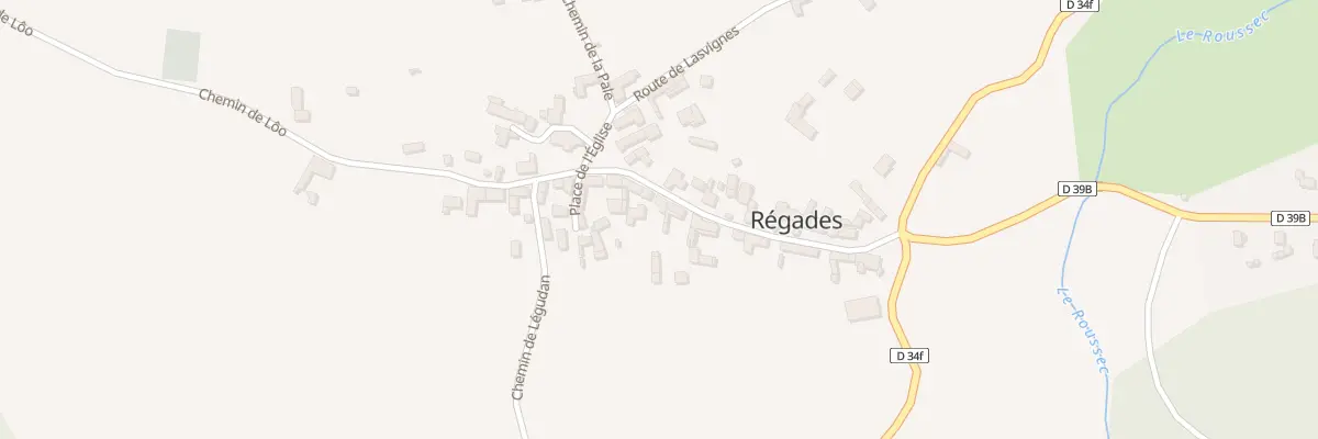 Plan du 39 Rue Principale à Régades