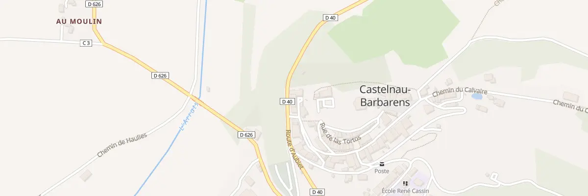 Plan du 3 Rue Guillaume Desbarats à Castelnau-Barbarens