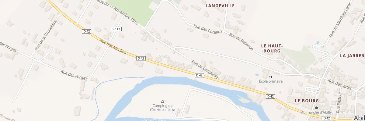 Plan du 18 Rue des Moulins à Abilly