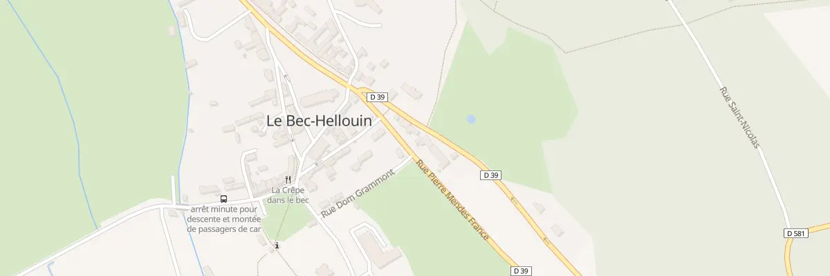 Plan du 2 Rue Guillaume de la Tremblaye au Bec-Hellouin