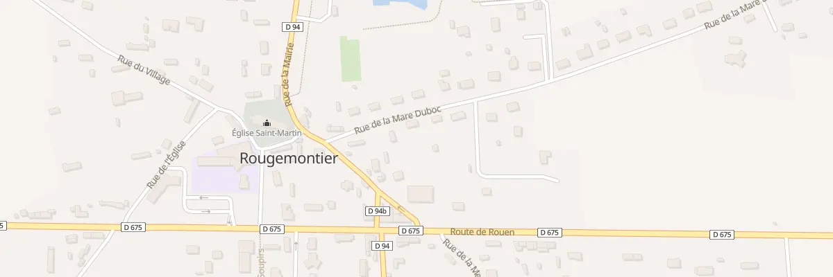 Plan du 8 Rue de la Mare Duboc à Rougemontier