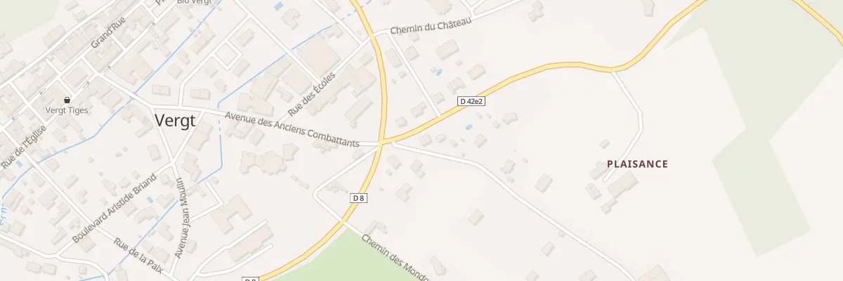 Plan du 1 Che de Plaisance à Vergt