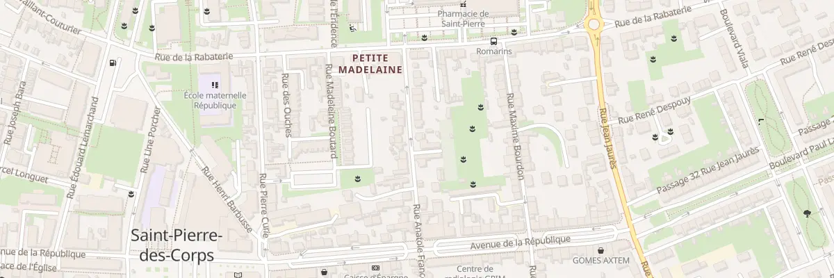 Plan du 20 Rue Anatole France à Saint-Pierre-des-Corps