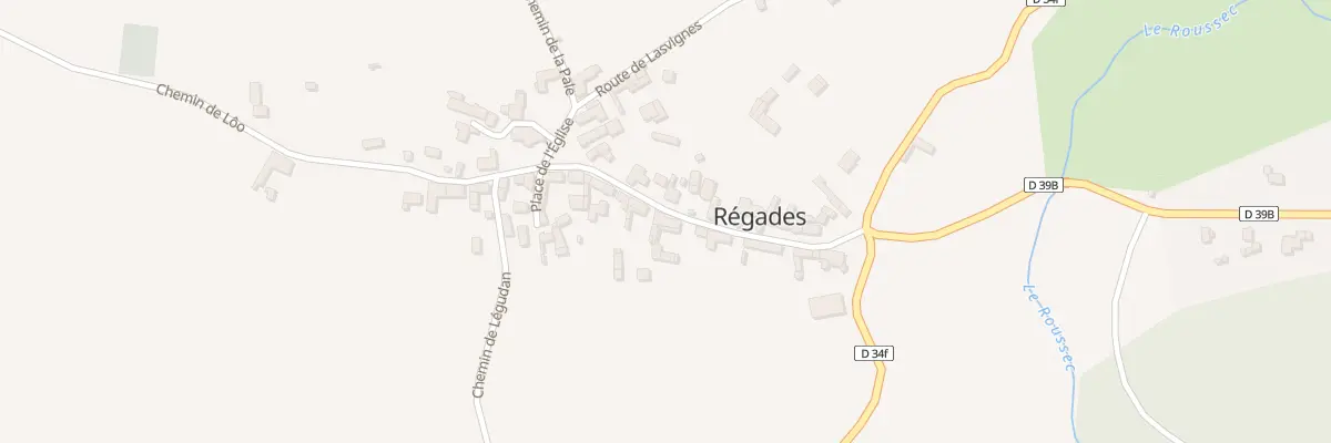 Plan du 39 Le Village à Régades