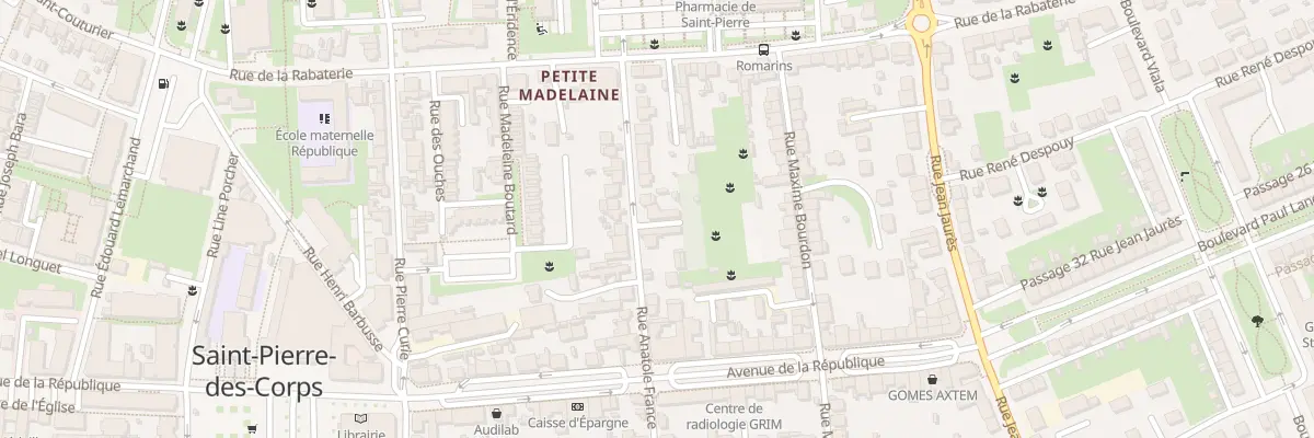 Plan du 22 Rue Anatole France à Saint-Pierre-des-Corps