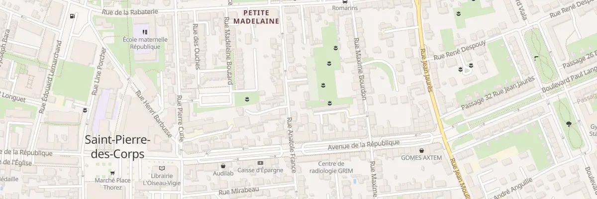 Plan du 30 Rue Anatole France à Saint-Pierre-des-Corps