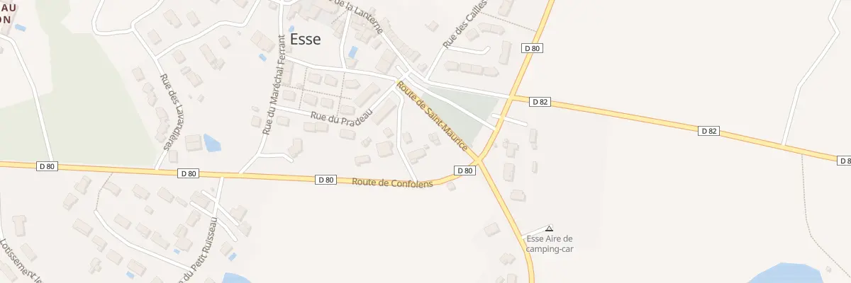 Plan du 12 Rue des Ecoles Libres à Esse