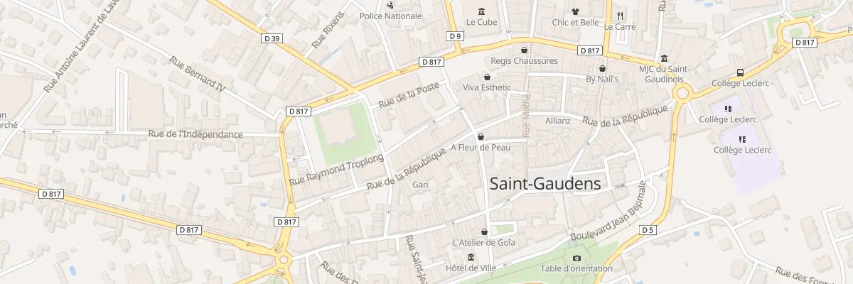 Plan du 21 Rue de la République à Saint-Gaudens