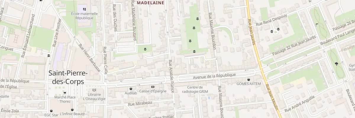 Plan du 34 Rue Anatole France à Saint-Pierre-des-Corps