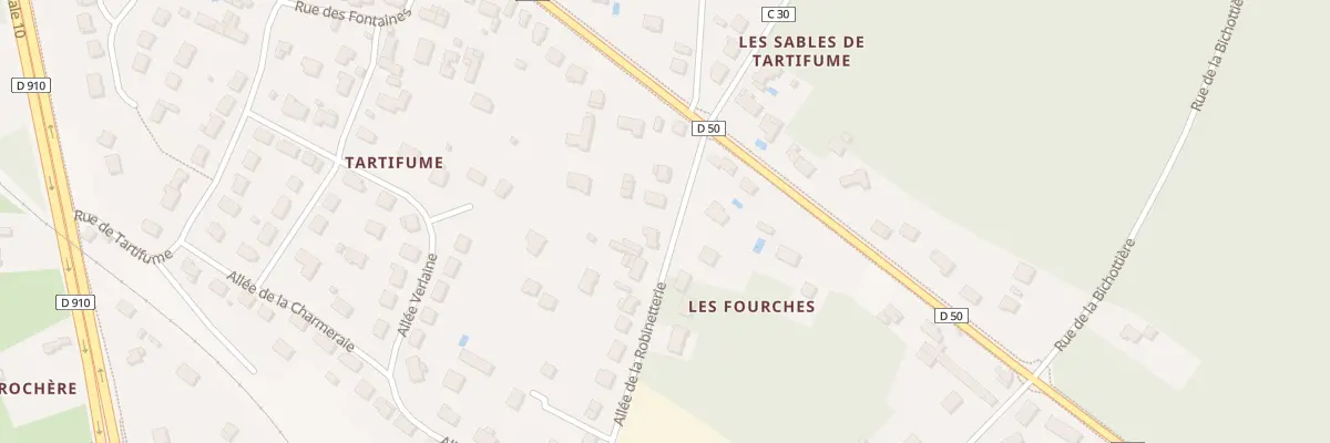 Plan du 3 All de la Robinetterie à Veigné