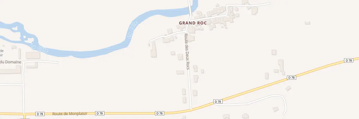 Plan du 9999 Grand Roc à Condat-sur-Trincou