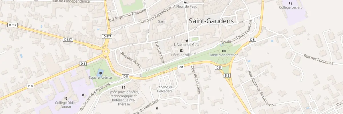 Plan du 2 Pl Saint Jean à Saint-Gaudens
