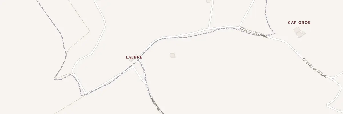 Plan du 954 Chem de L’Albre à Saint-Caprais-de-Lerm