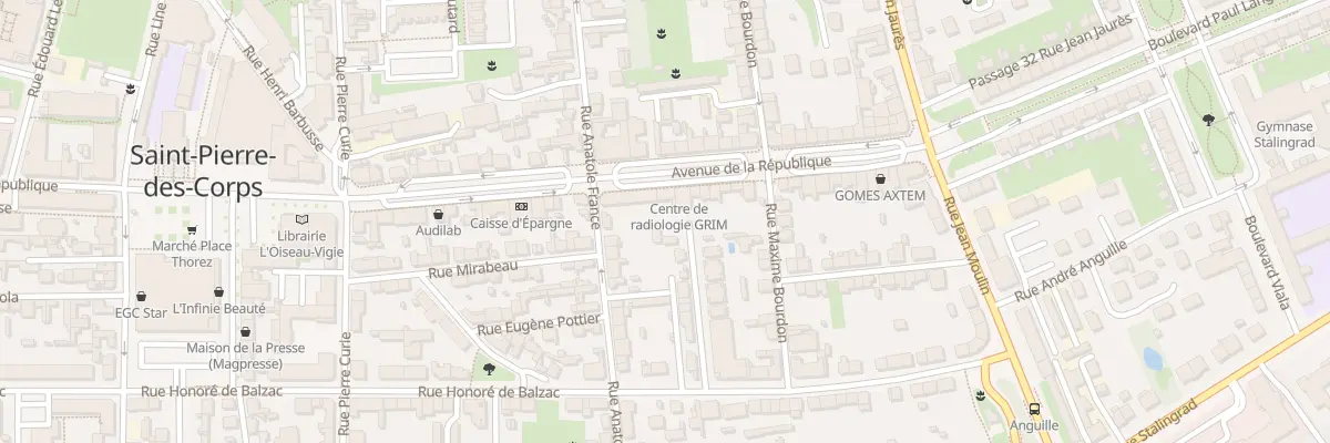 Plan du 71 Av de la République à Saint-Pierre-des-Corps