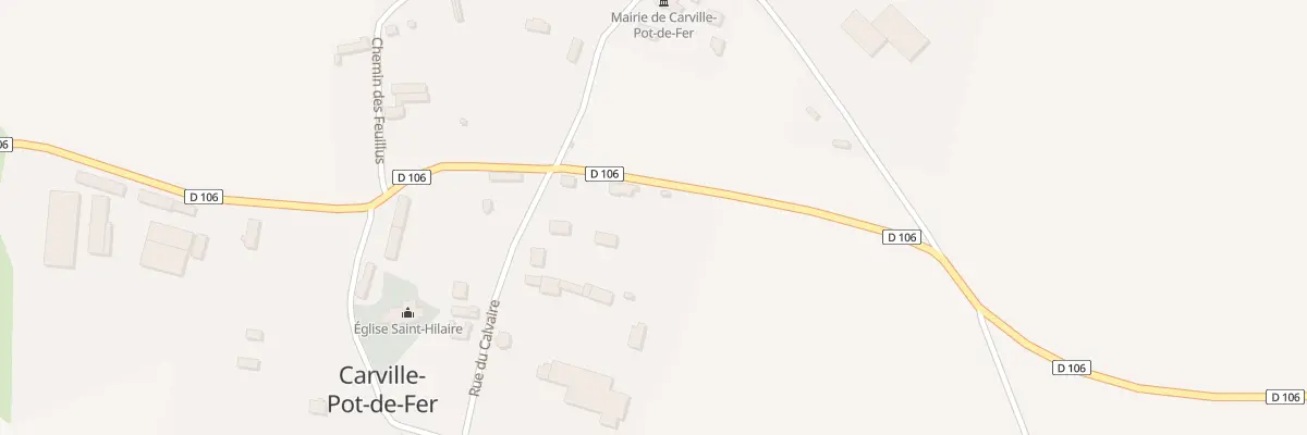 Plan du 11 Rue du Calvaire à Carville-Pot-de-Fer