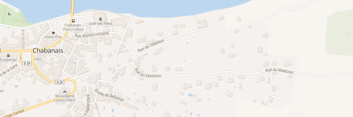 Plan du 16 Rue du Mastizon à Chabanais