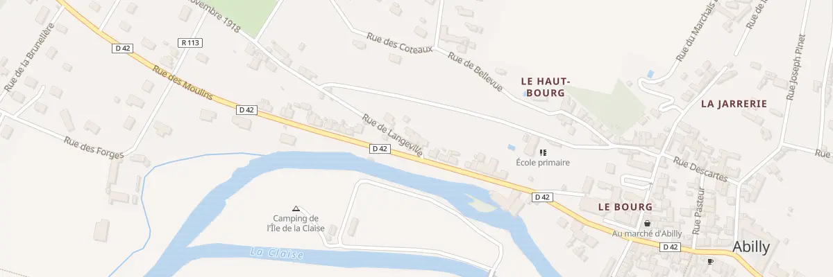 Plan du 2 Rue de Langeville à Abilly