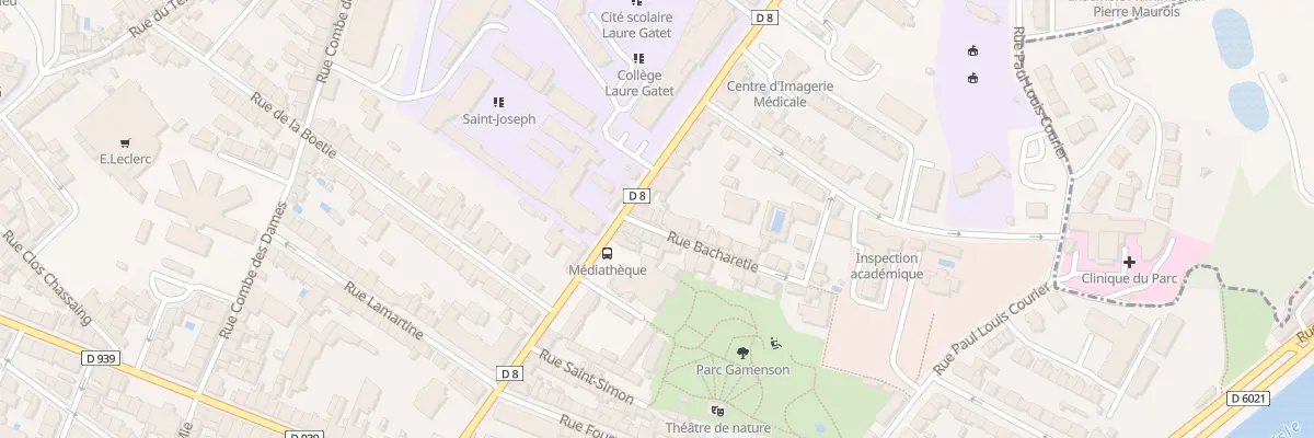 Plan du 5 Rue Bacharetie à Périgueux
