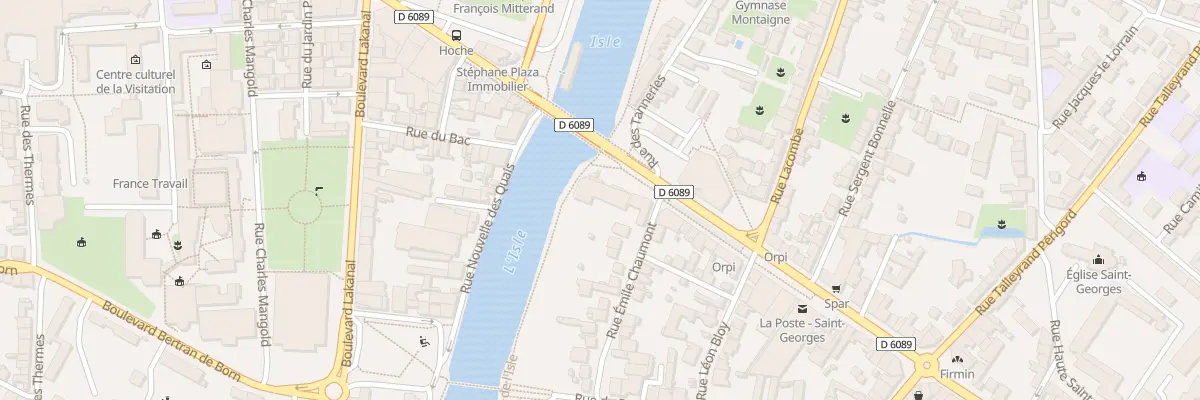 Plan du 2 Crs Saint Georges à Périgueux