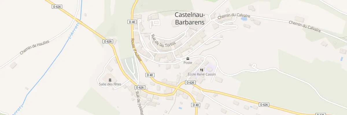 Plan du 1 Rue Porte du Pont Levis à Castelnau-Barbarens