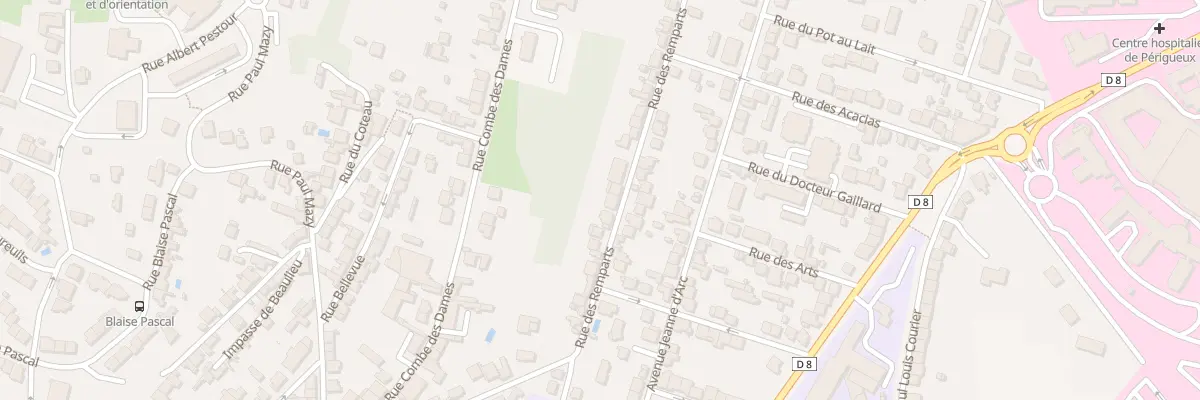Plan du 55 Rue des Remparts à Périgueux