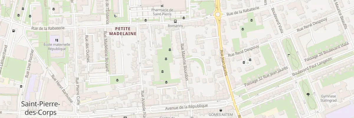 Plan du 19 Rue Maxime Bourdon à Saint-Pierre-des-Corps