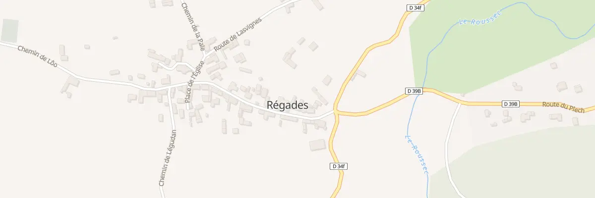 Plan du 6 Le Village à Régades