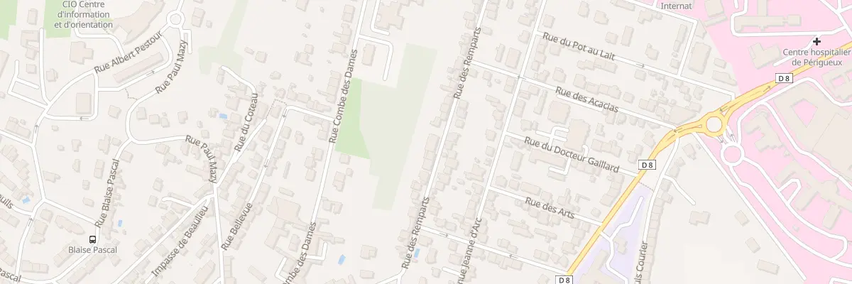 Plan du 59 Rue des Remparts à Périgueux
