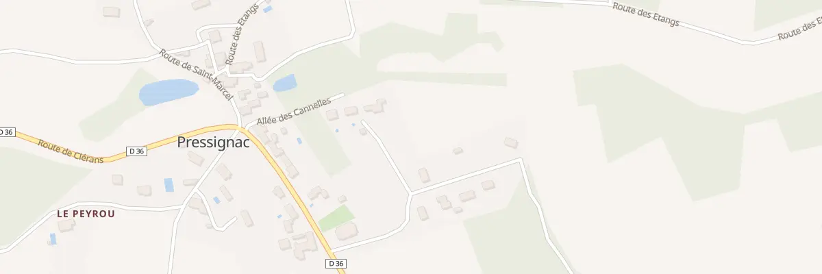 Plan du 33 Le Bourg à Pressignac-Vicq