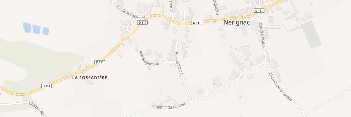 Plan du 14 Rue du Tilleul à Nérignac