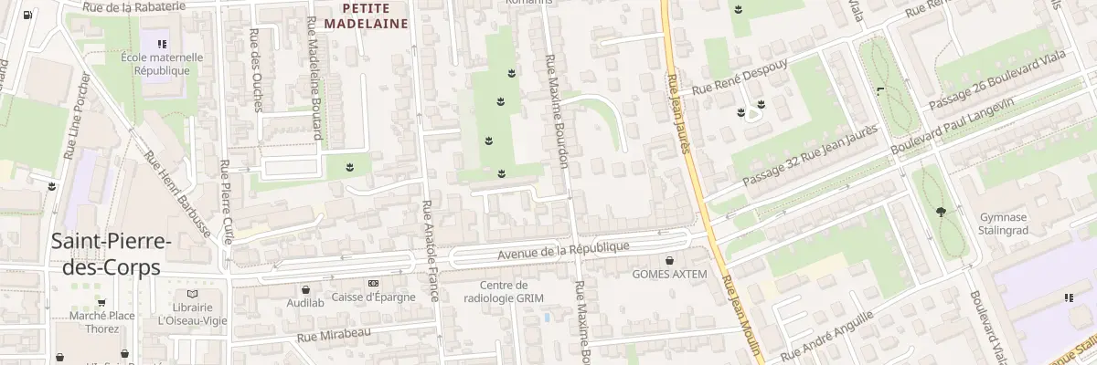 Plan du 33 Rue Maxime Bourdon à Saint-Pierre-des-Corps