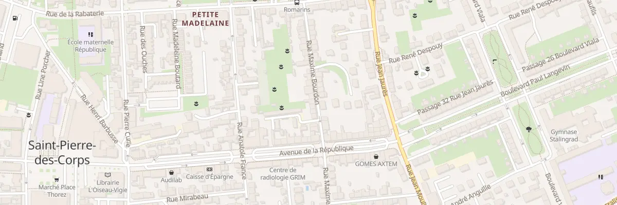 Plan du 31 Rue Maxime Bourdon à Saint-Pierre-des-Corps