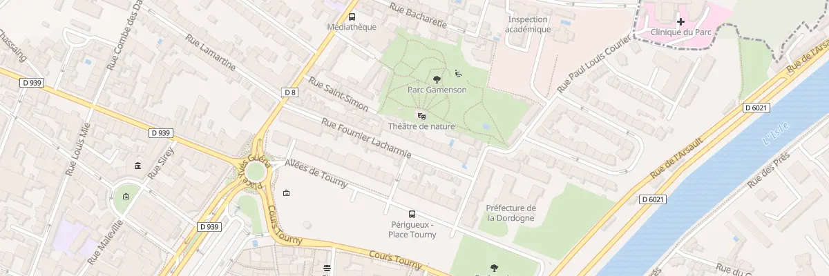 Plan du 33 Rue Fournier Lacharmie à Périgueux